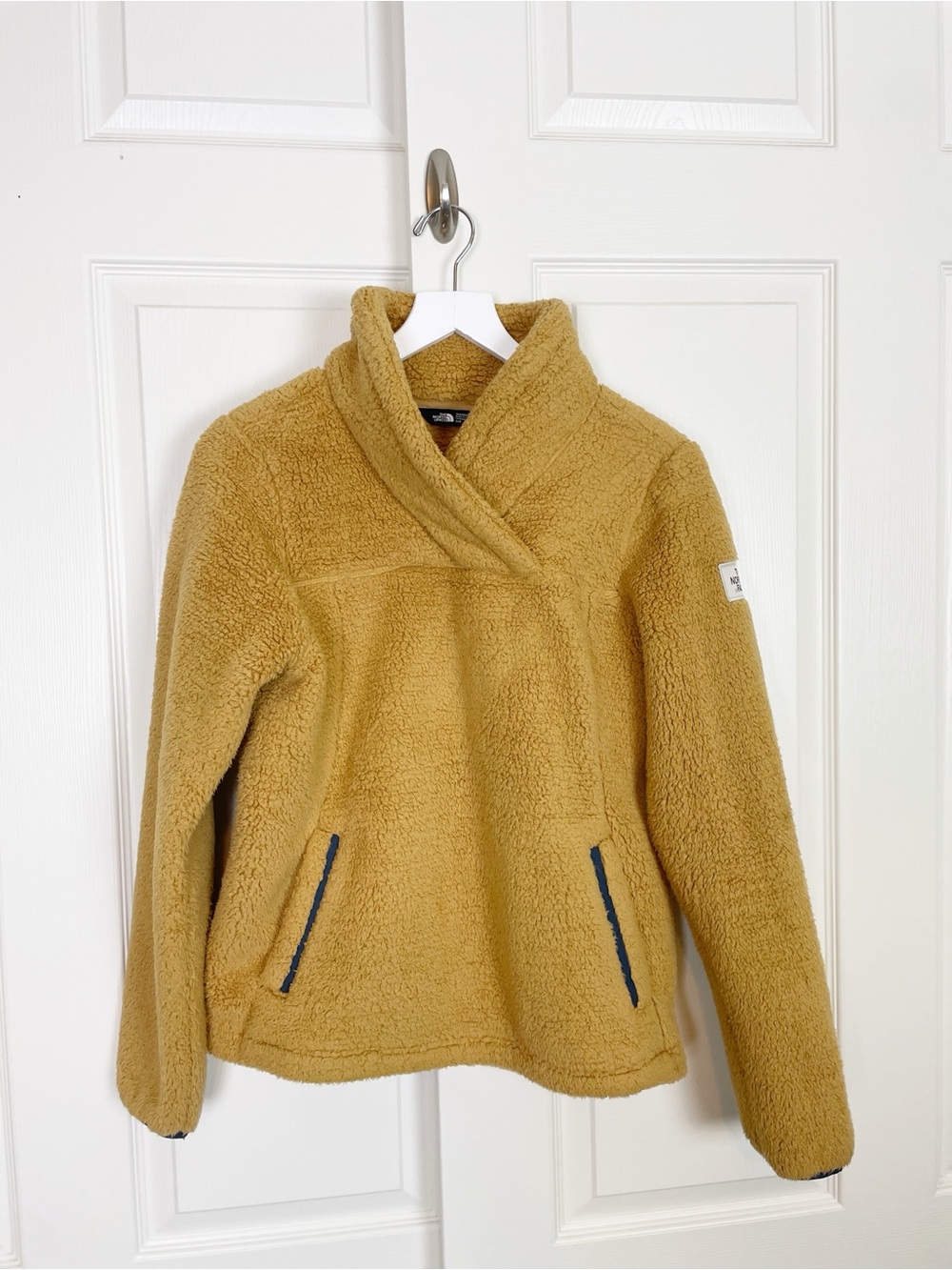 The North Face Campshire Sherpa Fleece Shawl Collar Pullover Sz S